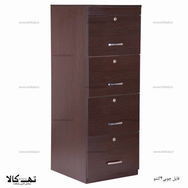 فایل اداری چوبی ۴ کشو 3