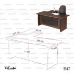 میز کارمندی و کارشناسی E47 - تصویر 9