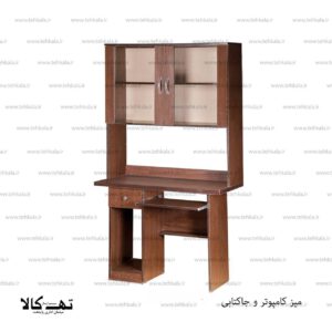 میز کامپیوتر کتابخانه دار
