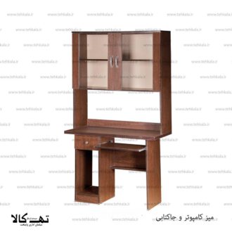 میز کامپیوتر کتابخانه دار